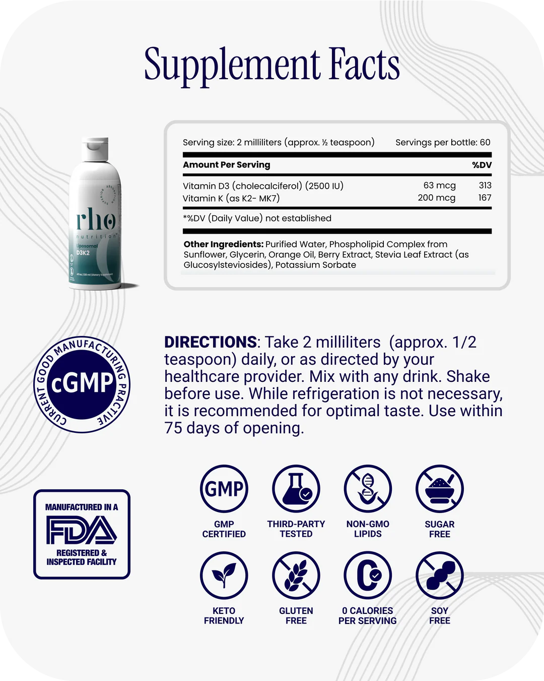 Liposomal D3K2